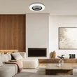 Rabalux DALFON2 mennyezeti ventilátoros lámpa fém, műanyag, fekete, fehér, LED, 48W, 3100lm, 3000K-6500K - 71330