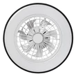 Rabalux DALFON2 mennyezeti ventilátoros lámpa fém, műanyag, fekete, fehér, LED, 48W, 2800lm, 3000K-6500K - 71331