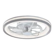Rabalux FANRICIUS mennyezeti ventilátoros lámpa műanyag, ezüst, fehér, LED, 40W, 2200lm, 3000K-4000K-6000K - 71335