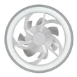 Rabalux FANRICIUS mennyezeti ventilátoros lámpa műanyag, ezüst, fehér, LED, 40W, 2200lm, 3000K-4000K-6000K - 71335