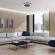 Rabalux DALFON2 mennyezeti ventilátoros lámpa műanyag, fekete, fehér, LED, 40W, 2200lm, 3000K-4000K-6000K - 71336