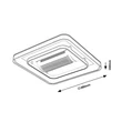 Rabalux AIREON mennyezeti ventilátoros lámpa fém, akril, fekete, fehér, LED, 50W, 2200lm, 3000K-4000K-6000K - 71341