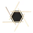 Rabalux SEVERINE mennyezet lámpa fém, műanyag, fekete, arany, fehér, LED, 40W, 3000K, 2060Lm - 71365