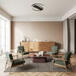 Rabalux KERSTIN mennyezet lámpa fém, akril, fekete, fehér, LED, 24W, 3000K, 1680Lm - 71369
