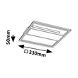 Rabalux DONYA mennyezet lámpa fém, akril, fekete, fehér, LED, 24W, 4000K, 1600Lm - 71373