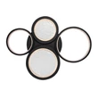 Rabalux ARANIS mennyezet lámpa fém, akril, fekete, fehér, LED, 40W, 3000-6500K, 2300Lm - 71378