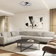 Rabalux AMILIA mennyezet lámpa fém, műanyag, fekete, fehér, LED, 22W, 3000-4000-6500K, 2070Lm - 71386