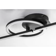Rabalux TWISTERRA mennyezet lámpa fém, műanyag, fekete, fehér, LED, 24W, 4000K, 1800Lm - 71395