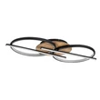 Rabalux ARASH mennyezet lámpa fém, fa, műanyag, fekete, barna, fehér, LED, 40W, 3000-4000-6500K, 2200Lm - 71403