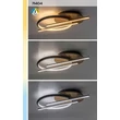 Rabalux ARASH mennyezet lámpa fém, fa, műanyag, fekete, barna, fehér, LED, 40W, 3000-4000-6500K, 2200Lm - 71404