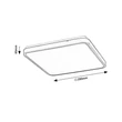 Rabalux ALENZO mennyezet lámpa  műanyag, fehér, LED, 24W, 3000-4000-6000K, 1600Lm, IP44 - 71422