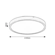 Rabalux ALENZO mennyezet lámpa  műanyag, fehér, LED, 12W, 3000-4000-6000K, 790Lm, IP44 - 71425