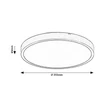 Rabalux ALENZO mennyezet lámpa  műanyag, fehér, LED, 24W, 3000-4000-6000K, 1530Lm, IP44 - 71428