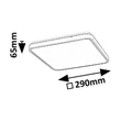 Rabalux ALENZO mennyezet lámpa  műanyag, fekete, fehér, LED, 24W, 3000-6000K, 1450Lm,IP44 - 71432