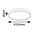 Rabalux ALENZO mennyezet lámpa  műanyag, fekete, fehér, LED, 12W, 3000-6000K, 780Lm,IP44 - 71435