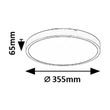 Rabalux ALENZO mennyezet lámpa  műanyag, fekete, fehér, LED, 24W, 3000-6000K, 1500Lm,IP44 - 71438