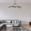 Rabalux MENAZI függeszték fém, szilikon, fekete, fehér, LED, 46W, 3000-6500K, 4160Lm - 72022