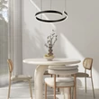 Rabalux SILNORA függeszték fém, szilikon, fekete, fehér, LED, 35W, 3000-4000-6500K, 2200Lm - 72114