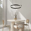 Rabalux SILNORA függeszték fém, szilikon, fekete, fehér, LED, 45W, 3000-4000-6500K, 3000Lm - 72115