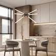 Rabalux NIVARO függeszték fém, akril, fekete, fehér, LED, 36W, 3000K, 3150Lm - 72168