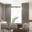 Rabalux MONTEMA függeszték fém, műanyag, fekete, fehér, LED, 54W, 4480lm, 4000K - 72191