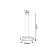 Rabalux THRIC függeszték fém, műanyag, arany, fehér, LED, 42W, 3500lm, 3000K - 72221