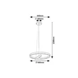 Rabalux THRAC függeszték fém, műanyag, alumínium, fehér, LED, 34W, 1700lm, 4000K - 72222