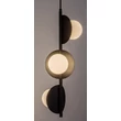 Rabalux JULES függeszték fém, üveg, fekete, fehér, G9 - 72224