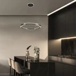 Rabalux SINDRI függeszték fém, műanyag, fekete, fehér, LED, 45W, 3200lm, 3000K-4000K - 72229