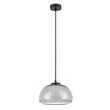 Rabalux ELOWEN függeszték fém, üveg, fekete, füstszín, fehér, G9 - 72275