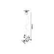 Rabalux ALARIC függeszték fém, fekete, LED, 3W, 3000K, 250Lm - 72278