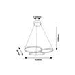Rabalux FORMAND függeszték fém, műanyag, fekete, fehér, LED, 38W, 1100lm, 3000K - 72297