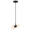 Rabalux LITION függeszték fém, üveg, fekete, fehér, G9 - 72299