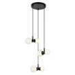 Rabalux LITION függeszték fém, üveg, fekete, fehér, G9 - 72300