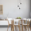 Rabalux LITION függeszték fém, üveg, fekete, fehér, G9 - 72300