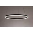 Rabalux ISAURE függeszték fém, akril, fekete, fehér, LED, 35W, 2200lm, 3000K-4000K-6500K - 72301