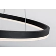 Rabalux ISAURE függeszték fém, akril, fekete, fehér, LED, 35W, 2200lm, 3000K-4000K-6500K - 72301