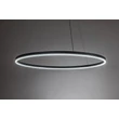 Rabalux ISAURE függeszték fém, akril, fekete, fehér, LED, 45W, 3000lm, 3000K-4000K-6500K - 72302