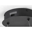 Rabalux ISAURE függeszték fém, akril, fekete, fehér, LED, 45W, 3000lm, 3000K-4000K-6500K - 72302