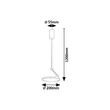 Rabalux OVIDIA függeszték fém, , fehér, LED, 20W, 3000K, 1300Lm - 72328