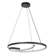Rabalux NILOO függeszték fém, műanyag, fekete, áttetsző, LED, 40W, 3000K, 2080Lm - 72367
