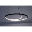 Rabalux NILOO függeszték fém, műanyag, fekete, áttetsző, LED, 40W, 3000K, 2080Lm - 72367