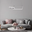 Rabalux MALWEN függeszték fém, króm, fehér, LED, 36W, 4000K, 2200Lm - 72368