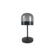 Rabalux XELIRA asztali lámpa fém, üveg, fekete, füstszín, LED, 13W, 3000-4000-6000K, 680Lm - 74037