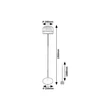 Rabalux XELIRA állólámpa fém, üveg, fekete, füstszín, LED, 20W, 3000-4000-6000K, 1050Lm - 74038