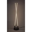 Rabalux NIVARO állólámpa fém, akril, fekete, fehér, LED, 28W, 3000K, 3050Lm - 74166