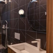 Rabalux COLZAR fürdőszobai fali lámpa fém, üveg, fekete, áttetsző, G9, IP44 - 75021