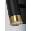 Rabalux KADIR fürdőszobai fali lámpa fém, fekete, arany, LED, 3W,4000K, 270Lm, IP44 - 75040