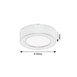 Rabalux SHAUN PLUS  fürdőszobai mennyezet lámpa műanyag, fehér,  LED, 4000K, 7W, 660lm , IP44 - 75071