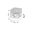 Rabalux CUBIKO dekor lámpa műanyag, fehér, áttetsző, LED, 1W - 76022